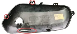 MOLDURA P/CHOQUE DIANT DIR PEUGEOT 307 08/11 ORIG 9680850877