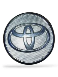Calotinha Central Prateado Roda Toyota