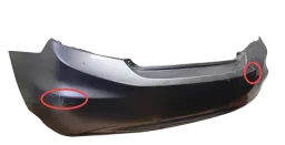 Parachoque Traseiro Civic G9 2012 2013 a 2016 - Detalhe