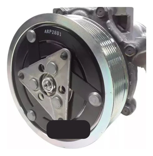 Kit Polia Bobina Frontal Compressor Sanden Duster 7pk