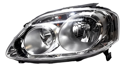 Farol Esquerdo Cromado Fox Spacefox - Foco Duplo (h7 H1) Esquerdo