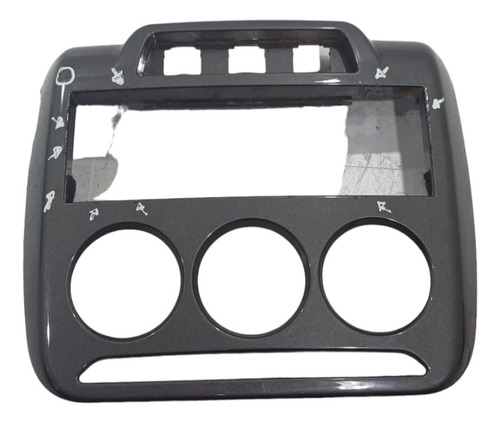Moldura Do Radio Central Citroen C3 2021/2016 Com Detalhe