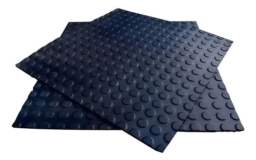 KIT TAPETE 30 PEÇAS PISO MOEDA 7,5M2 EMBORRACHADO PASTILHADO PRETO MOEDA/PASTILHADO