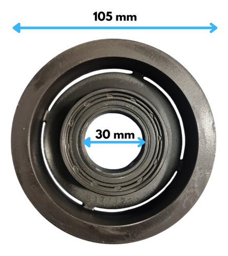 POLIA COMPRESSOR AR CONDICIONADO GM PRISMA ONIX SPIN COBALT