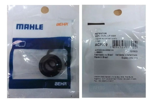 SELO RETENTOR COMPRESSOR ORIGINAL MAHLE DELPHI CVC ACPX9