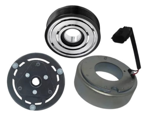 Conjunto Polia Compressor Duster Oroch Sandero Logan Versa