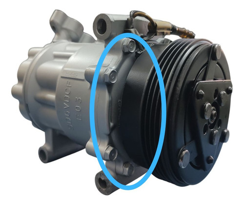 TAMPA FRONTAL PESCOÇO COMPRESSOR SANDEN PEQUENO