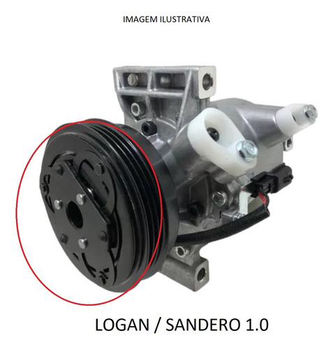CONJUNTO POLIA EMBREAGEM COMP CALSONIC LOGAN SANDERO18 3PK