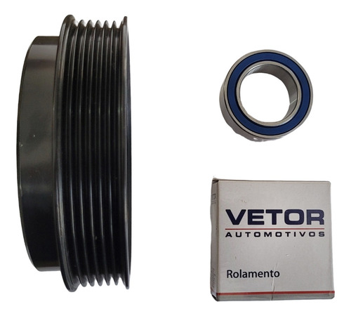 POLIA COMPRESSOR AR COND CALSONIC SANDERO LOGAN DUSTER