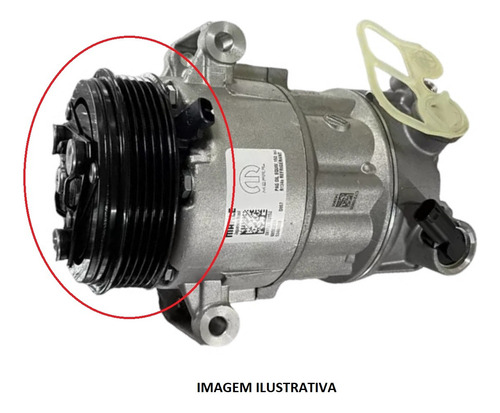 CONJUNTO POLIA COMPRESSOR RENEGADE TORO COMPASS 1.3 TURBO 