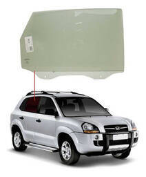 VIDRO PORTA TRASEIRA DIREITA TUCSON 2005 A 2017