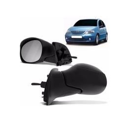 Retrovisor C3 Citroen 2004 A 2012 Controle Manual Esquerdo