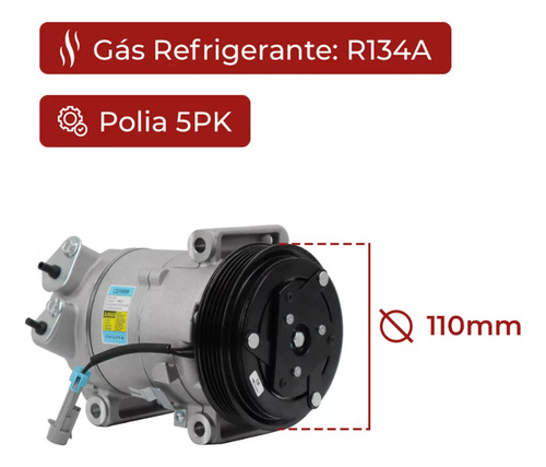 COMPRESSOR AR CONDICIONADO FIAT UNO MOBI PALIO SIENA FIORINO