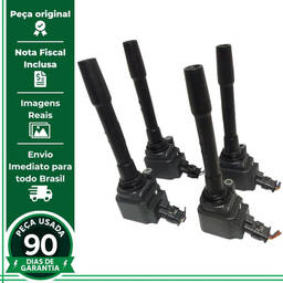JOGO 4 BOBINA IGNIÇÃO JEEP COMPASS RENEGADE 1.3 TURBO 22/25
