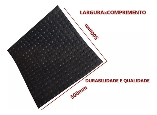 KIT TAPETE 30 PEÇAS PISO MOEDA 7,5M2 EMBORRACHADO PASTILHADO PRETO MOEDA/PASTILHADO