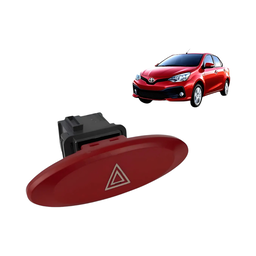 Botão Pisca Alerta Toyota Etios 2013 - 2018 R15b060 Vermelho