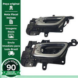 JOGO 4 MAÇANETA INTERNA JEEP COMPASS 2022 A 2025 ORIGINAL