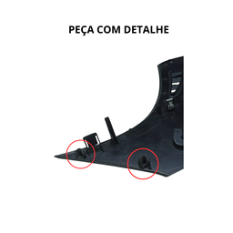 MOLDURA PAINEL ALTO FALANTE ESQUERDO C3 PICASSO 2011 A 2016