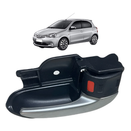 Maçaneta Interna Prateada Lado Direito Toyota Etios 2014/20 