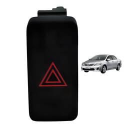 Botao Pisca Alerta Toyota Corolla 2009 A 2014 Orig Preto