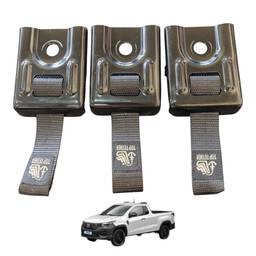Kit Puxador Banco Fiat Strada 2021-25 Preto