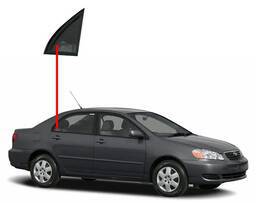 Vidro Porta Traseira Direita (Fixo) Corolla 2003 a 2008