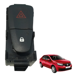 Botão Trava Pisca Alerta Sandero Logan 2016 2019 Original Pr