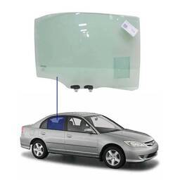 Vidro Porta Traseira Direita Civic 2001 a 2006