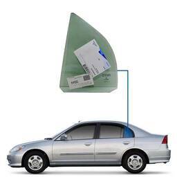 Vidro Porta Traseira Esquerda (Fixo) Civic 2001 a 2006
