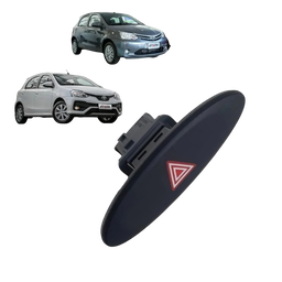 Botao Interruptor Pisca Alerta Toyota Etios 2013 Á 2020 Orig