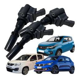 Kit 3 Bobinas Uno Mobi Argo Cronos Strada 208 C3 1.3 17/