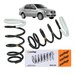 Par Molas Espirais Traseira Fiat Siena 2011 2012 2013 2014