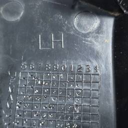 MOLDURA ACABAMENTO LANTERNA ESQUERDA VW GOL G7 G8 2017 A 23