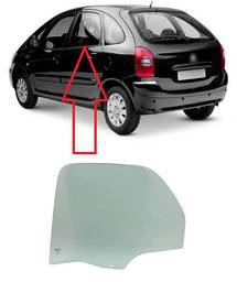 Vidro Porta Traseira Esquerda Xsara Picasso 2001 a 2011