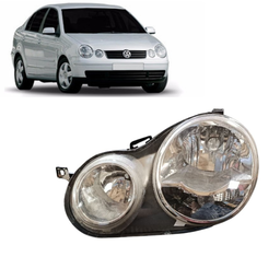 Farol Esquerdo Polo 2003 2004 a 2006 Cromado