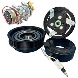 Kit Embreagem Compressor Duster 1.6 12a15 Polia Bobina Cubo