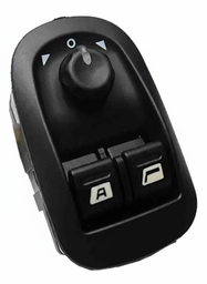 BOTÃO VIDRO ELÉTRICO PEUGEOT 206 207 DUPLO COM RETROVISOR