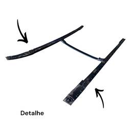RACK LONGARINA DE TETO HYUNDAI SANTA FÉ 2008 2009 2012 PRETO