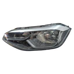 Farol Esquerdo Polo Virtus 18/22 Masc Negra Friso Preto