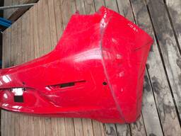 PARACHOQUE TRAS C/SENSOR HB20 HATCH 12 A 15 VERMELHO DETALHE