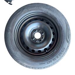 JOGO RODAS FERRO 14 PNEUS CONTINENTAL 175/65 ORIGINAL FIAT