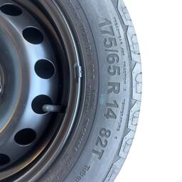 JOGO RODAS FERRO 14 PNEUS CONTINENTAL 175/65 ORIGINAL FIAT