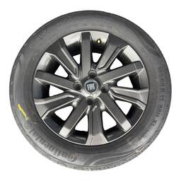 JOGO RODAS 15 COM PNEUS CONTINENTAL 185/60 ORIGINAL FIAT