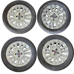 Jogo Rodas 16 Pneus Goodyear 205/55 Original Fiat