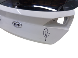 TAMPA TRASEIRA HB20 HATCH 2013 A 2019 S/ FURO /DETALHE