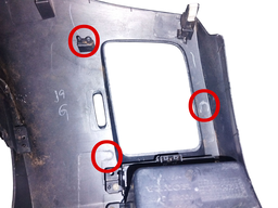 MOLDURA PAINEL ENCAIXE AR DANIFICADO HONDA CIVIC 2007 A 11