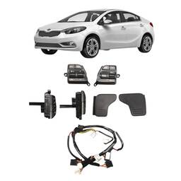 Kit Botao Controle Volante Cerato 2014 a 2019 C/ Chicote