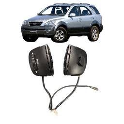Kit Botao Controle Volante Sorento 2004 a 2009 C/ Chicote