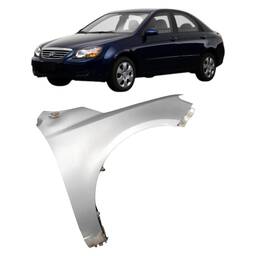 Paralama Direito Cerato 2009 2010 a 2013 Prata C/ Detalhe