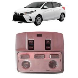 Luz Teto Cortesia Diant + Teto Solar Yaris 2019 a 24 Branco